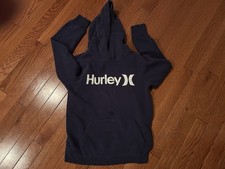 Boys HURLEY athletic fleece lined M Medium hooded sweatshirt Hoodie