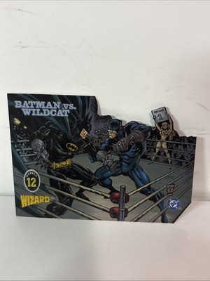 BATMAN VS WILDCAT.  DIECUT. NUMBER 12 WIZARD. R4