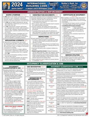 2024 International Building Code (IBC) Quick-Card
