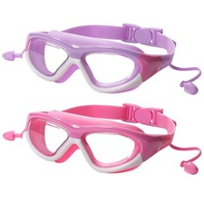 2PCS Lunettes De Natation Pour Enfants 3-10 Ans, Lunettes De Piscine Anti-BuéE