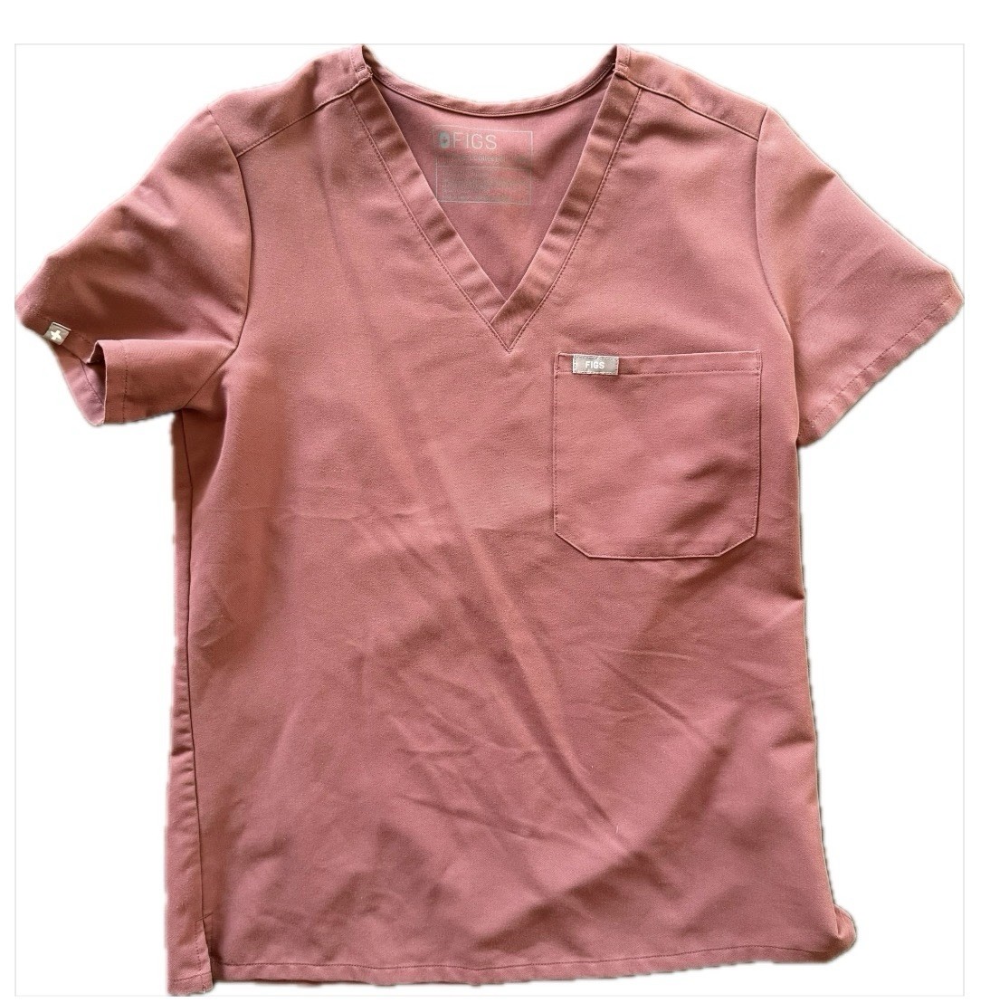 FIGS Technical Collection Dark Cherry Scrubs Set … - image 1