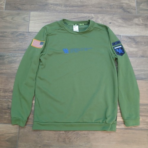 University of Kentucky Sweatshirt Herren Medium Grün Nike Pullover Salute USA