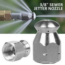 3/8" Male Pressure Washer Drain Sewer Pipe Hose Jetter Cleaning Rotating Nozzle