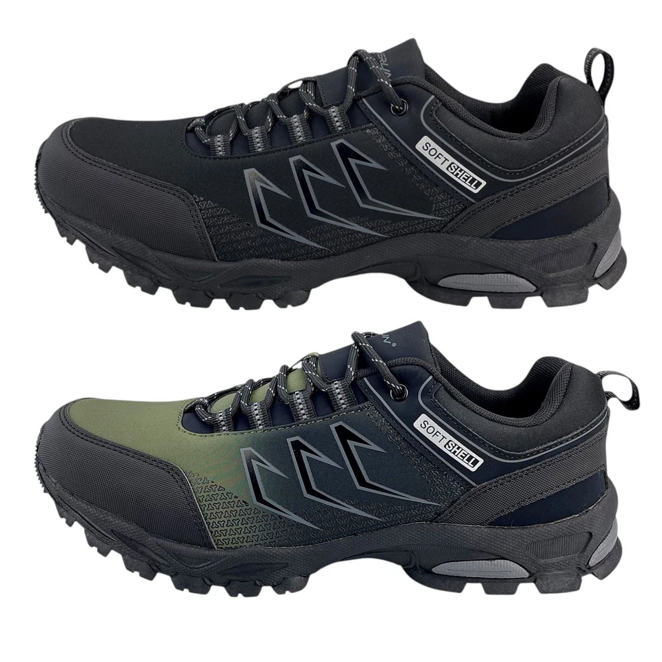 Herren Sneaker Übergröße Trekkingschuhe Wanderschuhe Outdoorschuhe Schnürer Neu - Bild 2 von 2
