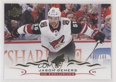 2018-19 Upper Deck UD Exclusives 91/100 Jason Demers #12 0r4