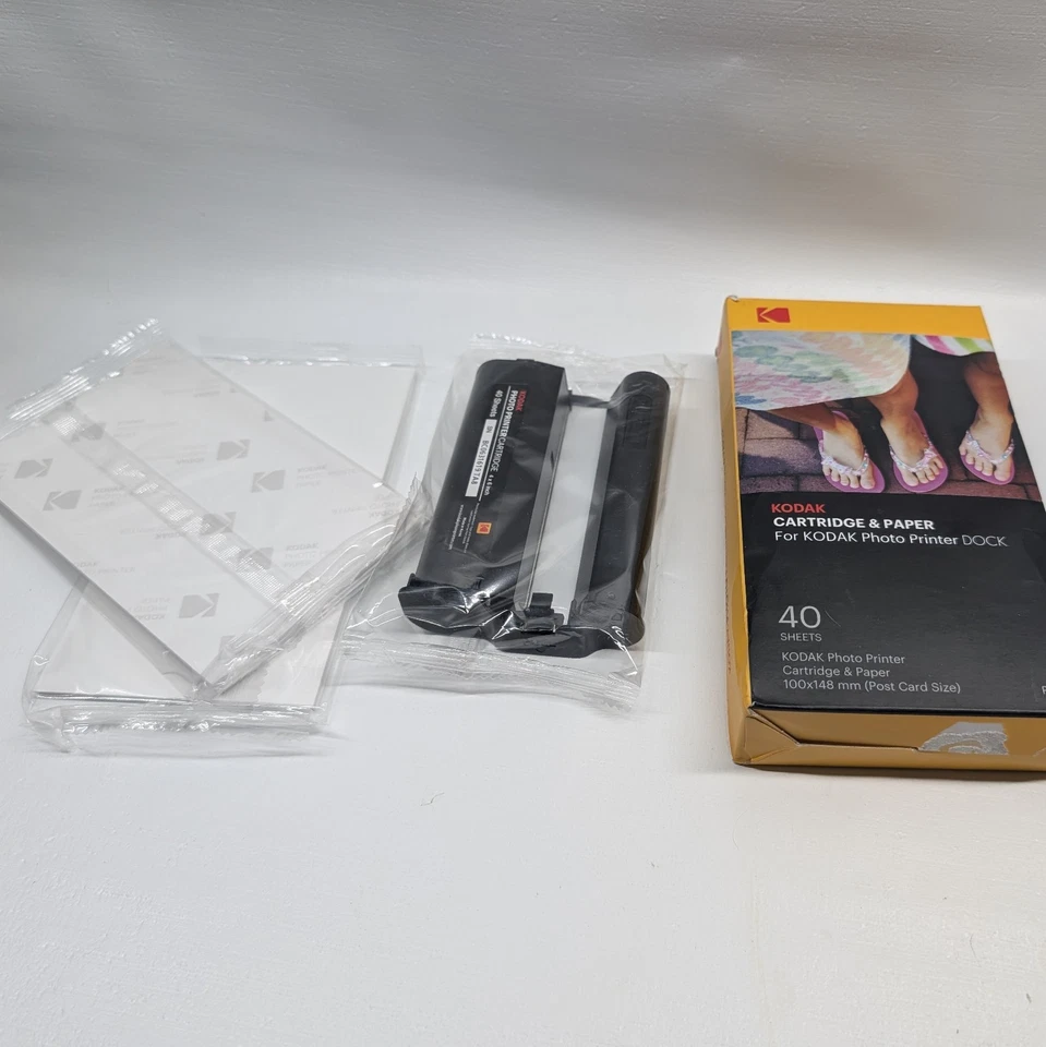 Kodak Instant Dock Printer PD460 FACTORY SEALED Bundle W/ Cartridge And  Paper  - Image 4 of 4