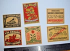 6 Pcs Sweden Matchbox Labels Packet size
