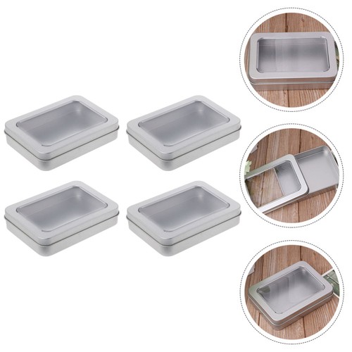 4 PCS USB Storage Box Bride Small Container for Usbs Flash Drive Case - Afbeelding 4 van 12
