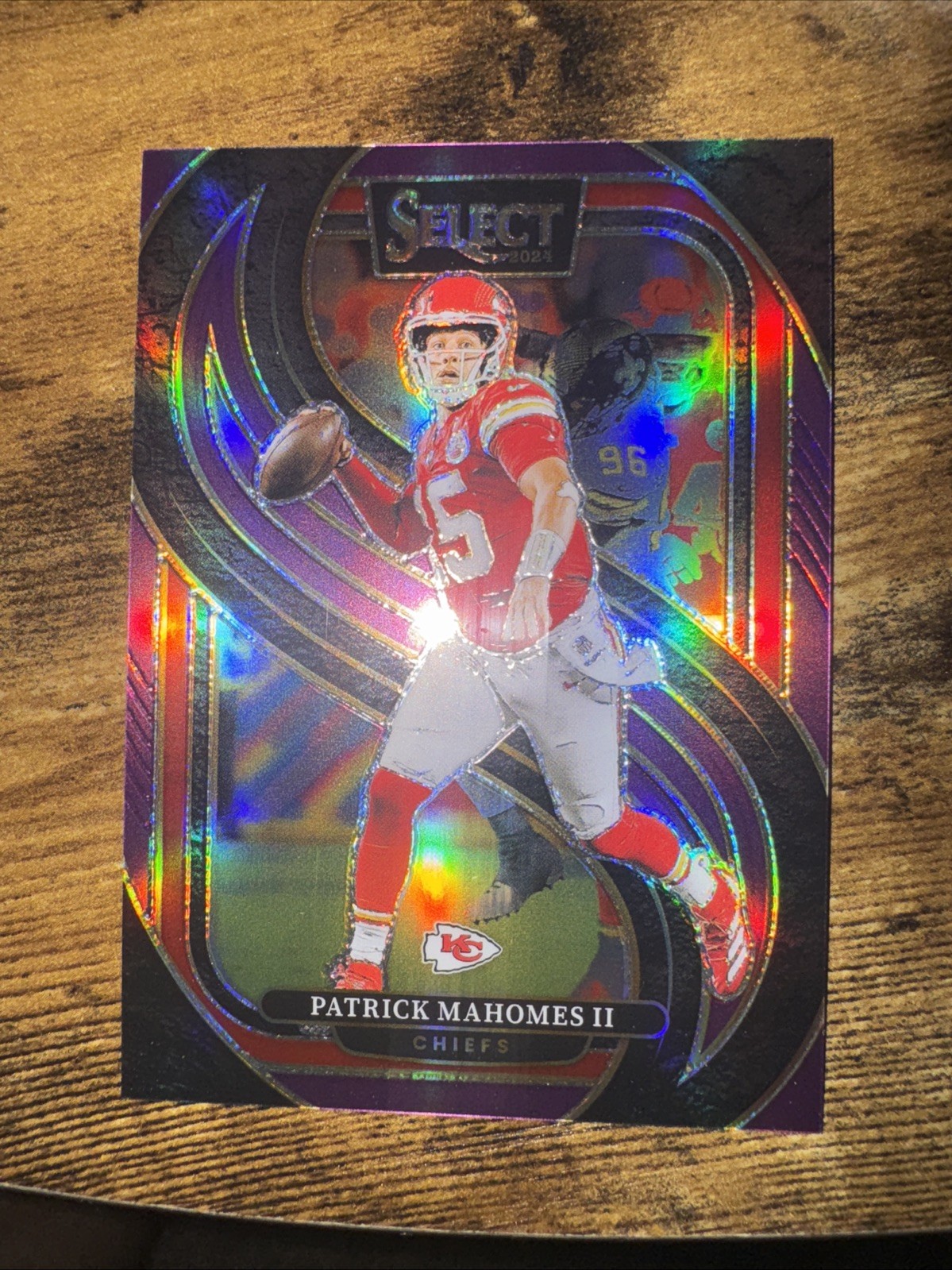 2024 Panini Select - Patrick Mahomes II Premier Level #120 Purple Prizm /75