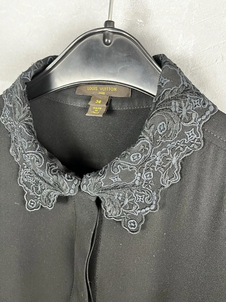 路易威登纽扣真丝衬衫女式 38 码 — 第 2/4 张图片