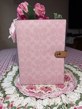COACH POWDER PINK NOTEBOOK