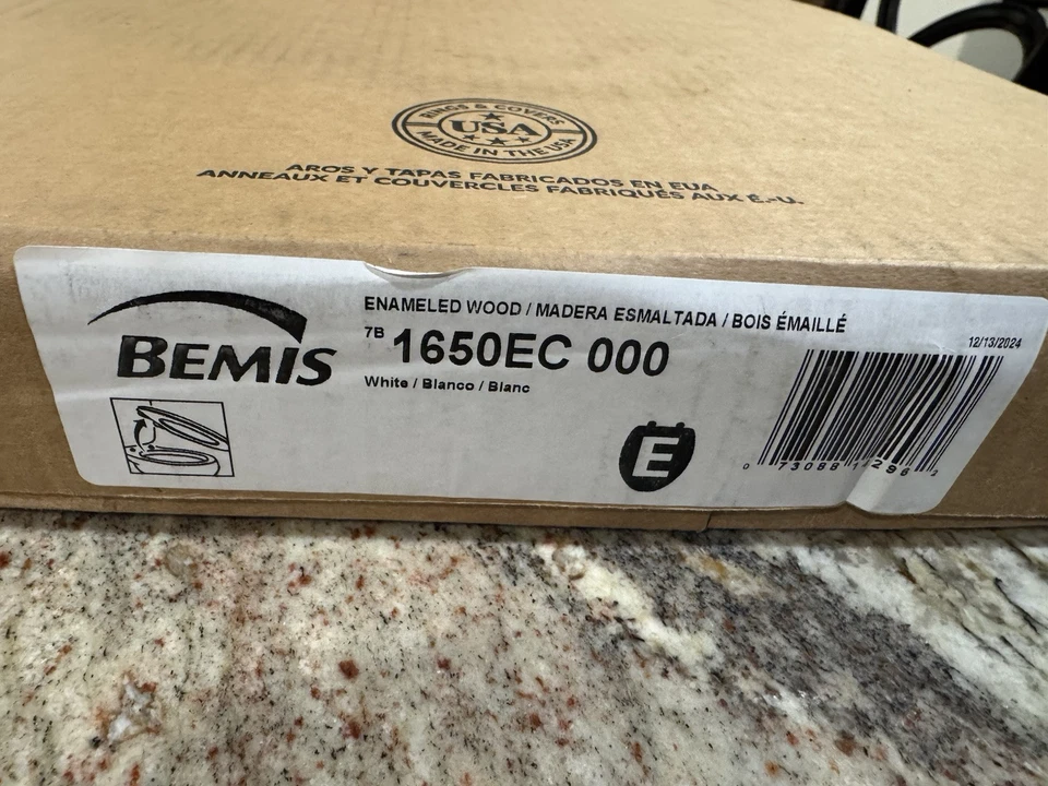 Bemis 1650EC 000 Elongated Toilet Seat in White Foto 2 de 2