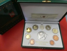 KMS, Vatikan, mit Silbermedaille, 2010, Proof Set, in Box, original
