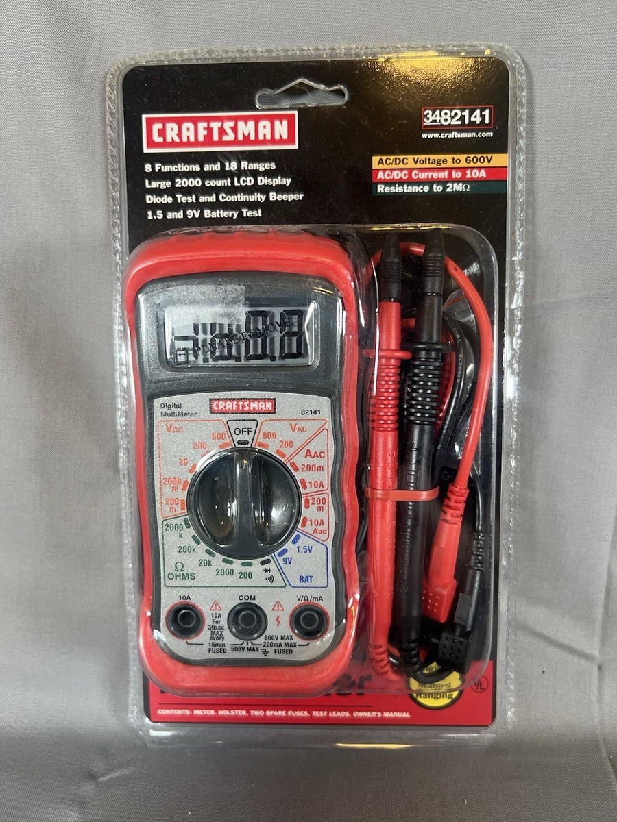 DMM - 8 Manual-Ranging Digital Multimeter (41818) | Draper Tools