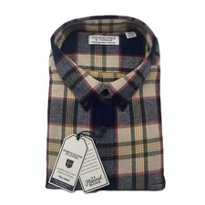 Roundtree  Yorke Big  Tall Men's 4XT Portuguese Flannel Button-Down Shirt NEW