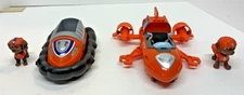 PAW Patrol: Lot 2 Zuma Vehicles & Figures Trans Car/Hovercraft*MISSING*FREE S/H*