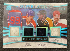 2017 IN THE GAME SUPERLATIVE GRETZKY/MESSIER/BOURQUE/GARTNER PATCH #ed 8/10