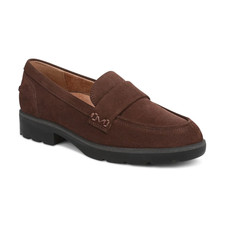 LAST CHANCE  Vionic Women's Cleo Loafer, Coffee Suede