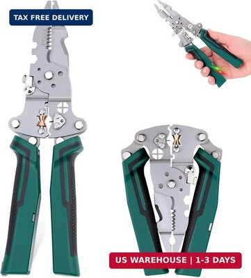 Multi-Function Foldable Wire Stripper with Voltage Tester, Professional Foldable