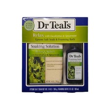 Dr Teal's Relax with Eucalyptus  Spearmint Epsom Salt Soak  Foaming Bath Gift
