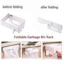 Tidy Storage Foldable Trash Holder Wall Mounted Waste No-drill Installation