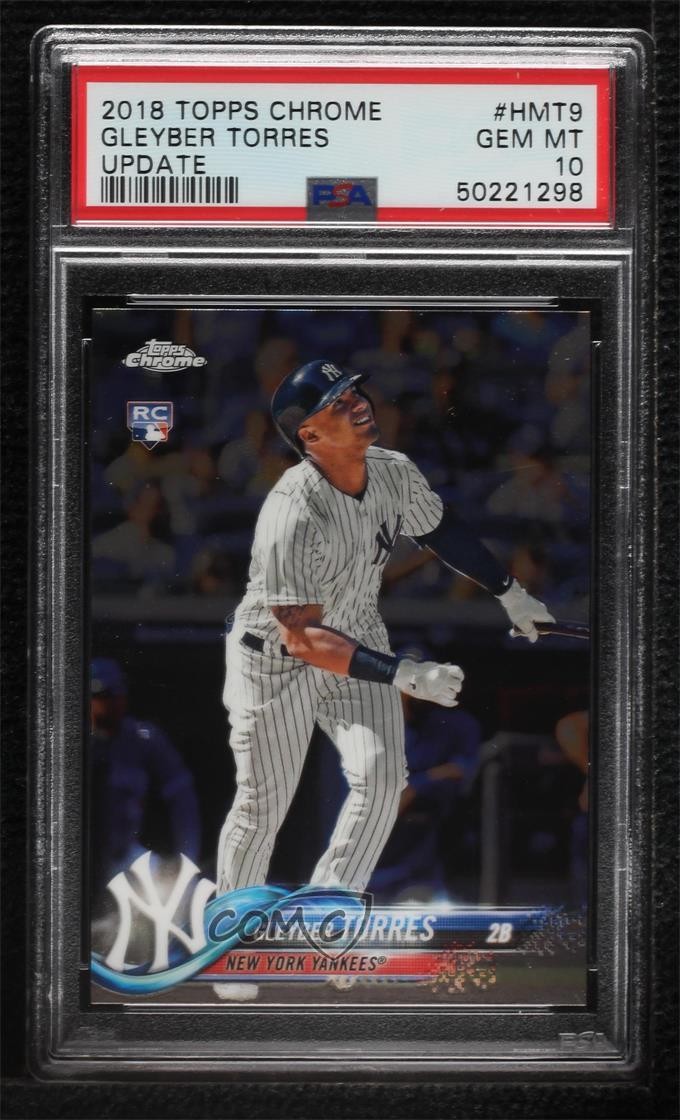2018 Chrome Update Target Exclusive Gleyber Torres PSA 10 GEM MT Rookie RC vw1