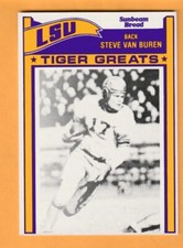 Steve Van Buren LSU Tigers 1983 Sunbeam #17 HOF Philadelphia Eagles