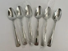 Oneida Stainless CELLA Oval Place Soup Spoons 7 1/8" Set Of 6 Replacements