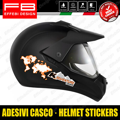 Aufkleber Sticker kompatibel KTM 1290 Super Adventure 690 Duke World Map Helmet 
