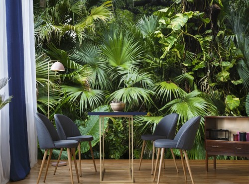 Papel pintado fotomural de la selva tropical decoración de pared papel gigante cartel arte - Imagen 3 de 6
