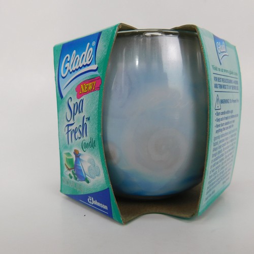 VTG Glade Candle Scents SPA FRESH CANDLE - 4 oz 2002 SC Johnson NEW OLD STOCK - Picture 5 of 10
