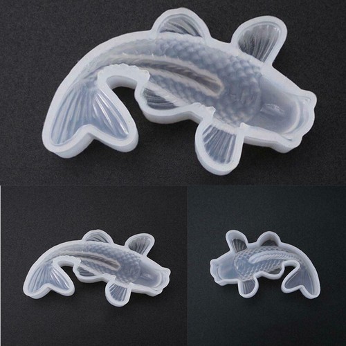 Colgante de silicona decorativo de fabricación de moldes de resina hágalo usted mismo artesanías peces dorados - Imagen 9 de 12