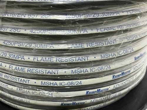 50' KrimpMaster Advantage III High Pressure Hose 1/2" ID 4250PSI Flame Resistant - Picture 4 of 5
