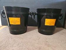 2 VEUVE CLICQUOT PONSARDIN CHAMPAGNE ICE BUCKET COOLER OXFORD MADE IN GERMANY