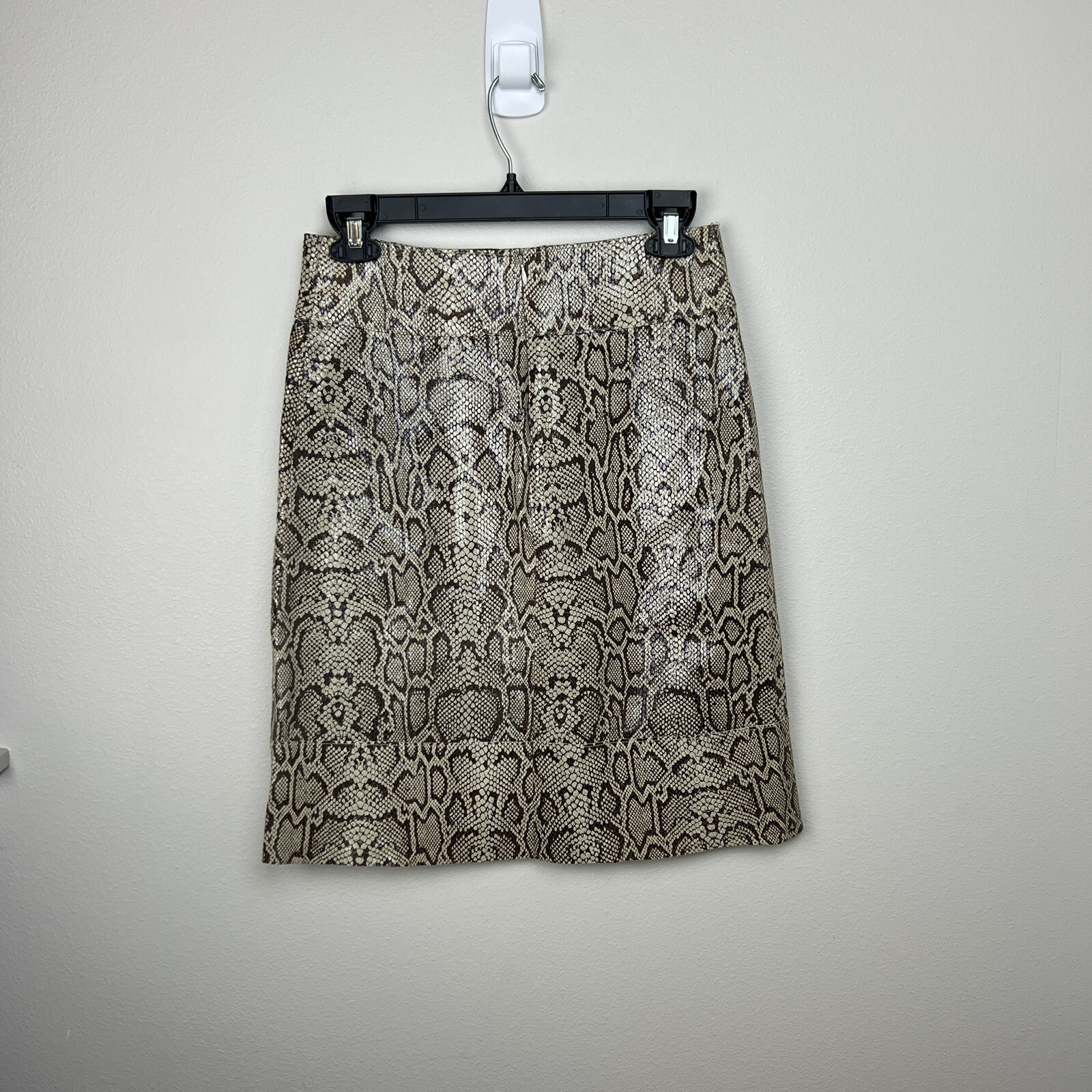 St. Vincent Python Embossed Suede Pencil Skirt Wo… - image 4