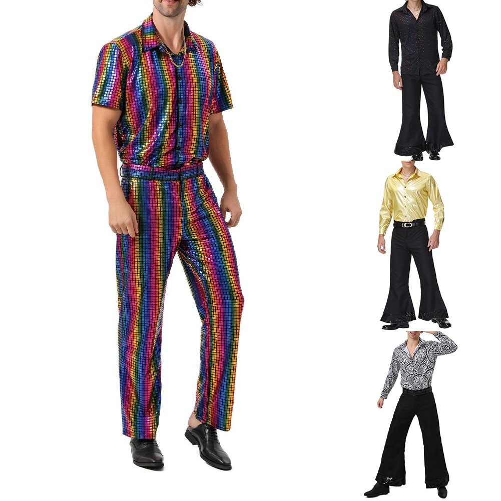 Nuevo conjunto de pantalones Top Party Outfits hombre oficina fiesta rendimiento escenario
