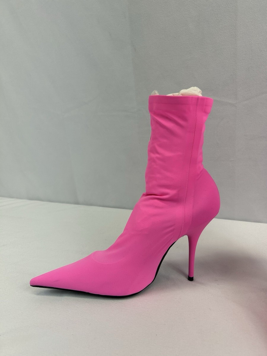 Balenciaga / Adidas Knife 110mm Bootie in Pink & White Sz US 7 | eBay