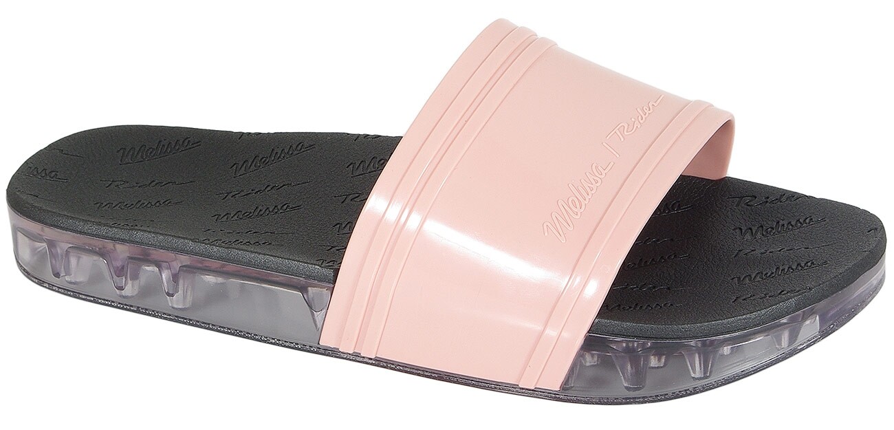 Sale Melissa Slide + Rider Ad slides rosa nero clear Sale Melissa Slide + Rider Ad slides rosa nero clear