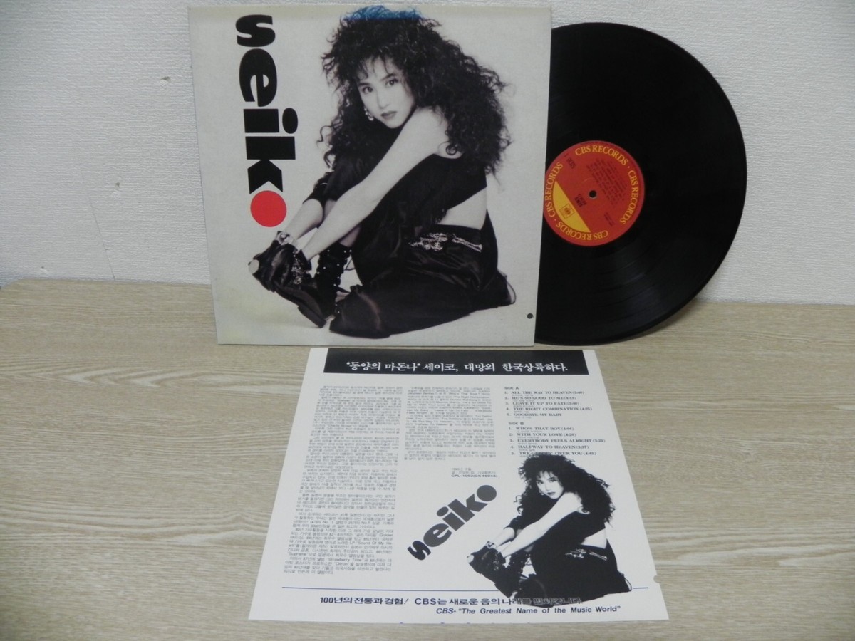 【SEIKO MATSUDA PH0TO】 Seiko Matsuda - Seiko 1990 KOREA Vinyl LP W/INSERT & NO