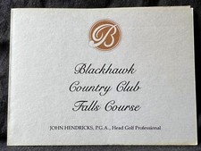 Vintage Nieużywana karta wyników golfowych Blackhawk Country Club Falls, Danville CA 