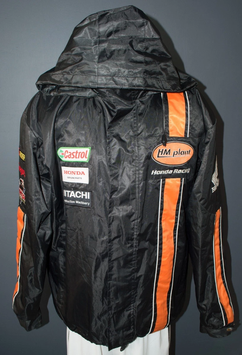 Honda veste de course manteau vintage annees 80 annees 90 homme Hitachi fermetur