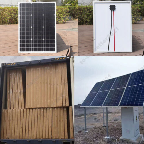 30W/60W/100W/120W Solarpanel Mono Hocheffizienz 12V für Sonnenschutz Caravan Boot - Bild 17 von 19