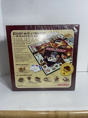 Indiana Jones Monopoly Board Game - Wood Box Crate in