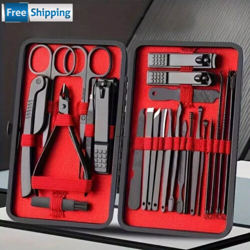 Women Men Manicure Pedicure Set Finger Toe Nail Clippers Scissors Grooming Kit