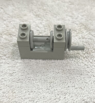 LEGO (x1) STRING REEL WINCH 2x4x2 Light Gray #73037