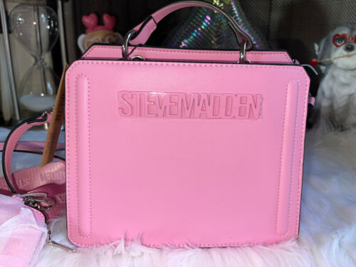 Steve Madden Bevelyn Crossbody Bag *TIKTOK VIRAL* Fondant Pink Brand New - Foto 1 di 7