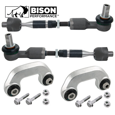 Bison Performance 4pc Front Sway Bar Link Tie Rod End Kit For Audi A4 Quattro
