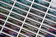 Gameboy Advance GBA Holographic Warning Sticker