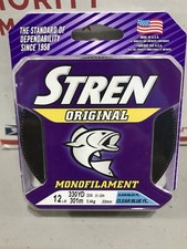 NEW SEALED! Stren Original Monofilament 12LB 330YD Fishing Line MADE IN THE USA!