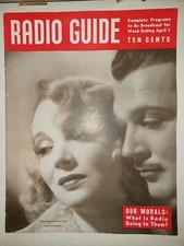 Radio Guide April 1, 1939 Virginia Bruce Kent Taylor Kate Smith Robert L. Ripley